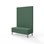 Modulsofa Snake 120 metallben sh 43 høy rygg
