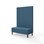 Modulsofa Snake 120 metallben sh 43 høy rygg