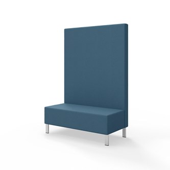 Modulsofa Snake 120 metallben sh 43 høy rygg