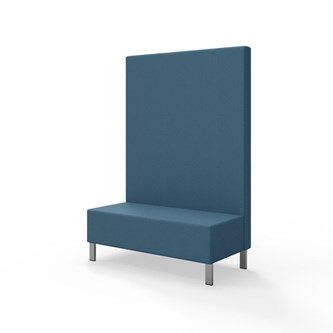 Modulsofa Snake 120 metallben sh 43 høy rygg