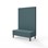 Modulsofa Snake 120 metallben sh 43 høy rygg