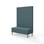 Modulsofa Snake 120 metallben sh 43 høy rygg