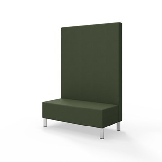Modulsofa Snake 120 metallben sh 43 høy rygg