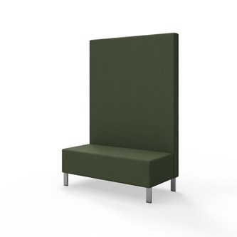 Modulsofa Snake 120 metallben sh 43 høy rygg