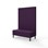 Modulsofa Snake 120 metallben sh 43 høy rygg