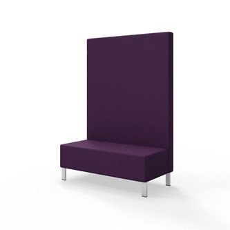 Modulsofa Snake 120 metallben sh 43 høy rygg