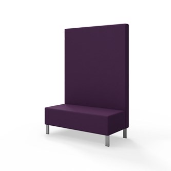Modulsofa Snake 120 metallben sh 43 høy rygg
