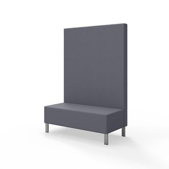 Modulsofa Snake 120 metallben sh 43 høy rygg