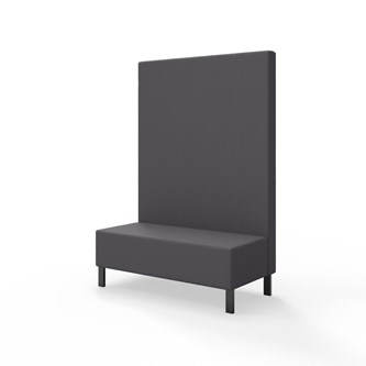 Modulsofa Snake 120 metallben sh 43 høy rygg