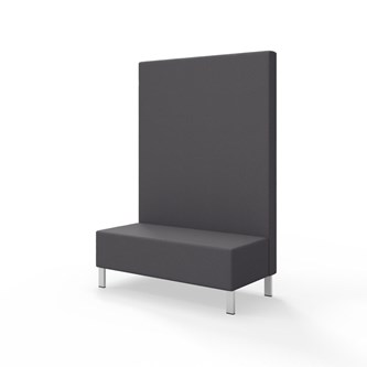 Modulsofa Snake 120 metallben sh 43 høy rygg