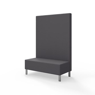 Modulsofa Snake 120 metallben sh 43 høy rygg