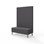 Modulsofa Snake 120 metallben sh 43 høy rygg