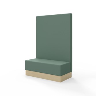 Modulsofa Snake 120 sokkel sh 43 høy rygg