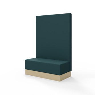Modulsofa Snake 120 sokkel sh 43 høy rygg