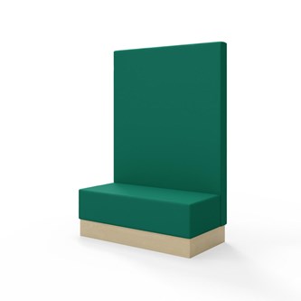 Modulsofa Snake 120 sokkel sh 43 høy rygg