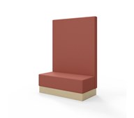 Modulsofa Snake 120 sokkel sh 43 høy rygg