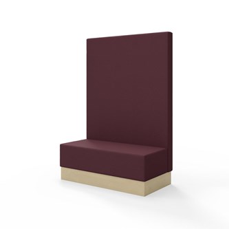 Modulsofa Snake 120 sokkel sh 43 høy rygg