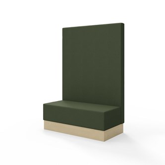 Modulsofa Snake 120 sokkel sh 43 høy rygg