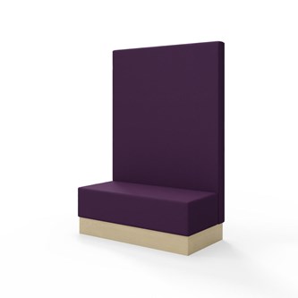 Modulsofa Snake 120 sokkel sh 43 høy rygg