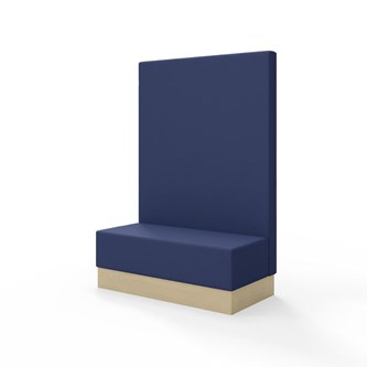 Modulsofa Snake 120 sokkel sh 43 høy rygg