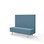 Modulsofa Snake 150 metallben sh 43 medium rygg