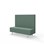 Modulsofa Snake 150 metallben sh 43 medium rygg
