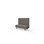 Modulsofa Snake 150 metallben sh 43 medium rygg