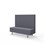 Modulsofa Snake 150 metallben sh 43 medium rygg