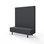 Modulsofa Snake 150 metallben sh 43 høy rygg