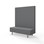 Modulsofa Snake 150 metallben sh 43 høy rygg