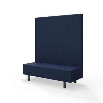 Modulsofa Snake 150 metallben sh 43 høy rygg