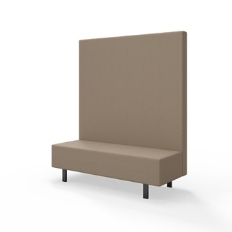 Modulsofa Snake 150 metallben sh 43 høy rygg
