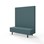 Modulsofa Snake 150 metallben sh 43 høy rygg