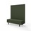 Modulsofa Snake 150 metallben sh 43 høy rygg