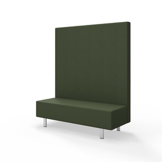 Modulsofa Snake 150 metallben sh 43 høy rygg