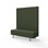 Modulsofa Snake 150 metallben sh 43 høy rygg