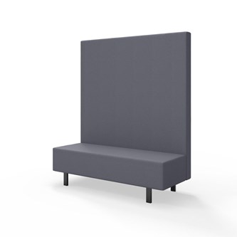 Modulsofa Snake 150 metallben sh 43 høy rygg