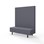 Modulsofa Snake 150 metallben sh 43 høy rygg