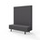 Modulsofa Snake 150 metallben sh 43 høy rygg