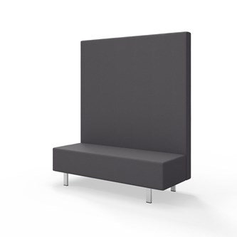 Modulsofa Snake 150 metallben sh 43 høy rygg