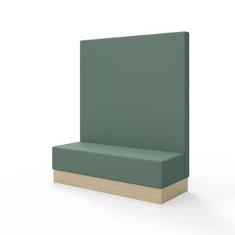 Modulsofa Snake 150 sokkel sh 43 høy rygg