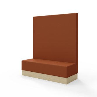 Modulsofa Snake 150 sokkel sh 43 høy rygg