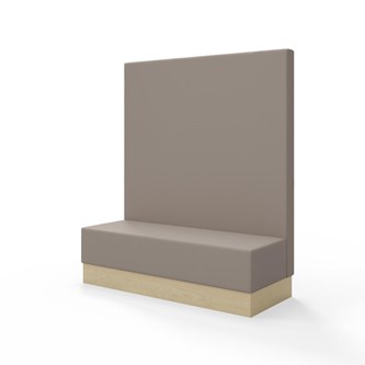 Modulsofa Snake 150 sokkel sh 43 høy rygg