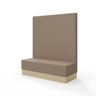 Modulsofa Snake 150 sokkel sh 43 høy rygg