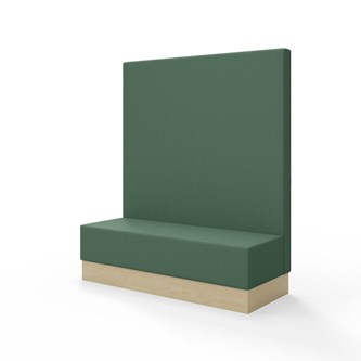 Modulsofa Snake 150 sokkel sh 43 høy rygg