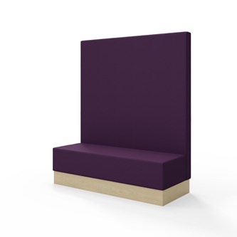 Modulsofa Snake 150 sokkel sh 43 høy rygg