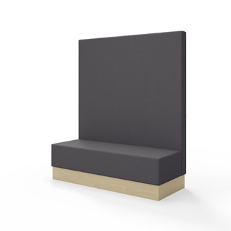 Modulsofa Snake 150 sokkel sh 43 høy rygg