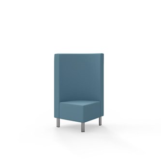 Modulsofa Snake hjørne 90° metallben sh 43 medium rygg
