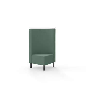 Modulsofa Snake hjørne 90° metallben sh 43 medium rygg