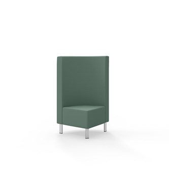 Modulsofa Snake hjørne 90° metallben sh 43 medium rygg